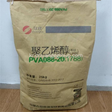 섬유 크기를위한 Shuangxin 폴리 비닐 알코올 PVA 1788